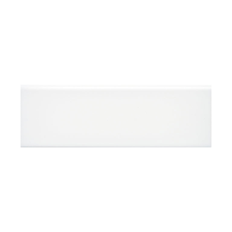 Emser Ombre 4" x 12" Bullnose Glossy White