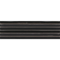 Emser Paralline 1" x 18" Stacked Mosaic 5" x 18" Glossy  Black