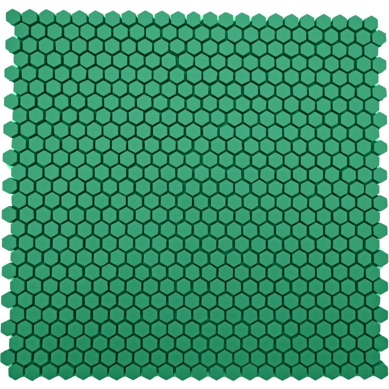 Emser Revify 0.4" x 0.5" Mosaic 11" x 11" Matte Forest 