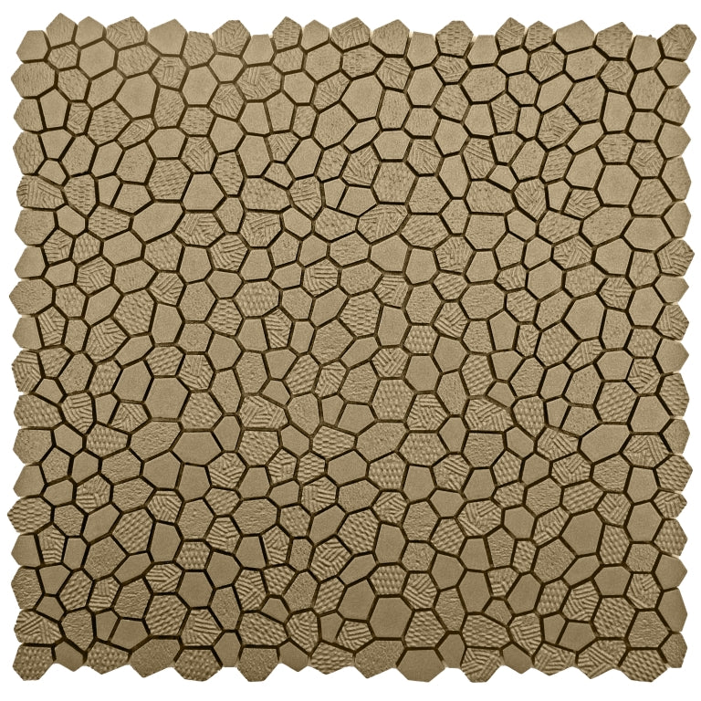 Emser Revify 11" x 12" Dot Mosaic Matte Gold 