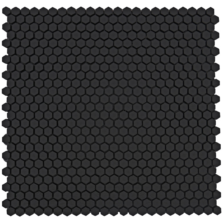 Emser Revify 0.4" x 0.5" Mosaic 11" x 11" Matte Nero 