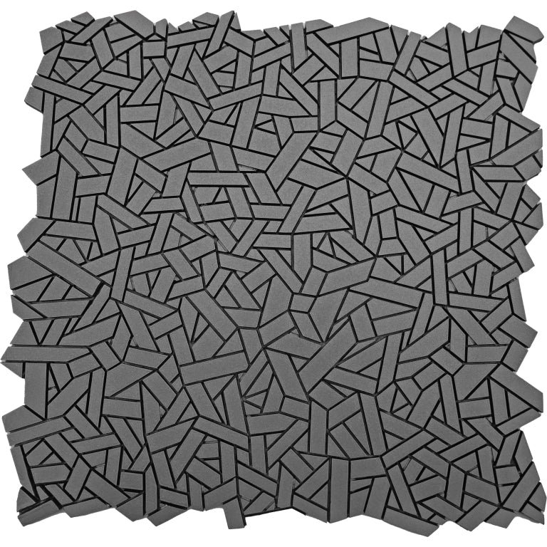 Emser Revify 11" x 12" Form Mosaic Matte Silver