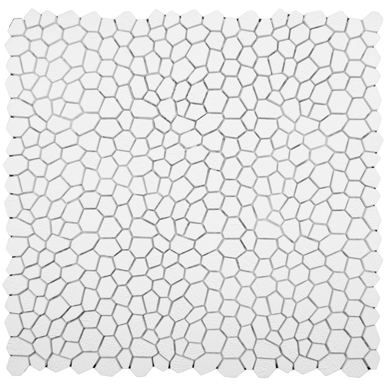 Emser Revify 11" x 12" Dot Mosaic Matte White 
