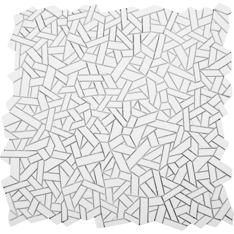 Emser Revify 11" x 12" Form Mosaic Matte White 