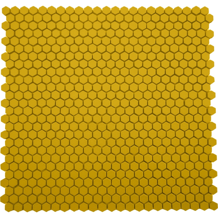 Emser Revify 0.4" x 0.5" Mosaic 11" x 11" Matte Yellow 