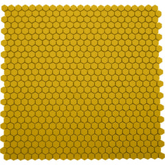 Emser Revify 0.4" x 0.5" Mosaic 11" x 11" Matte Yellow 