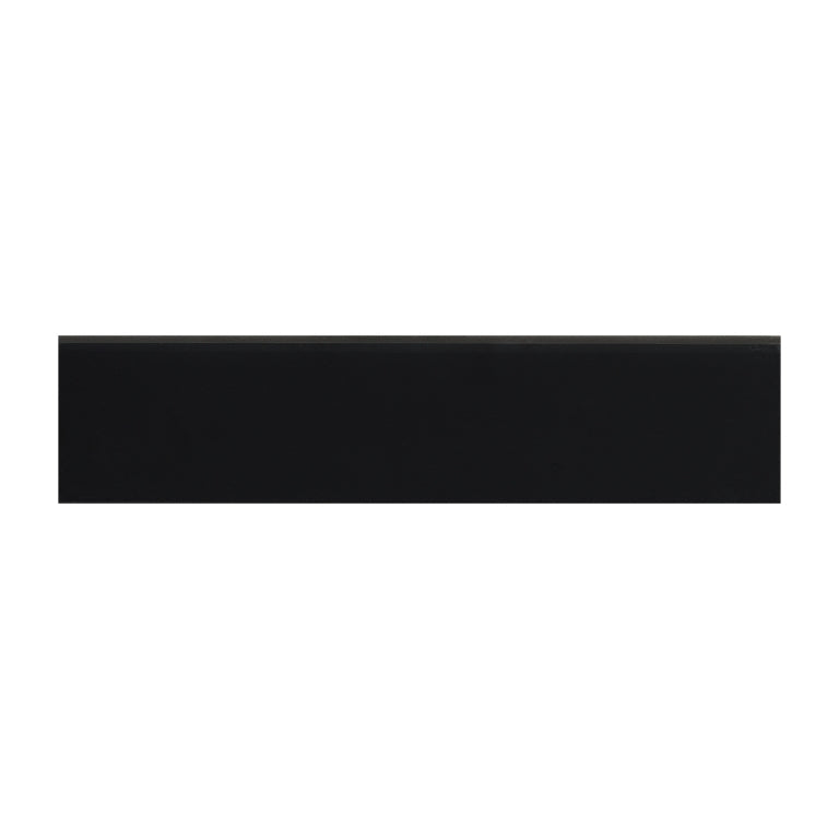 Emser Times Square 3" x 12" Square Bullnose Matte  Black 