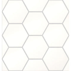 Emser Times Square 4" x 4" Square Mosaic 10" x 13" Polished White 