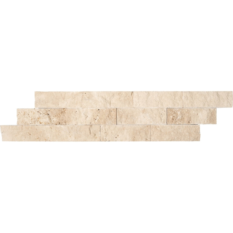 Emser Structure 6" x 24" Stacked ledger  Travertine Ivory