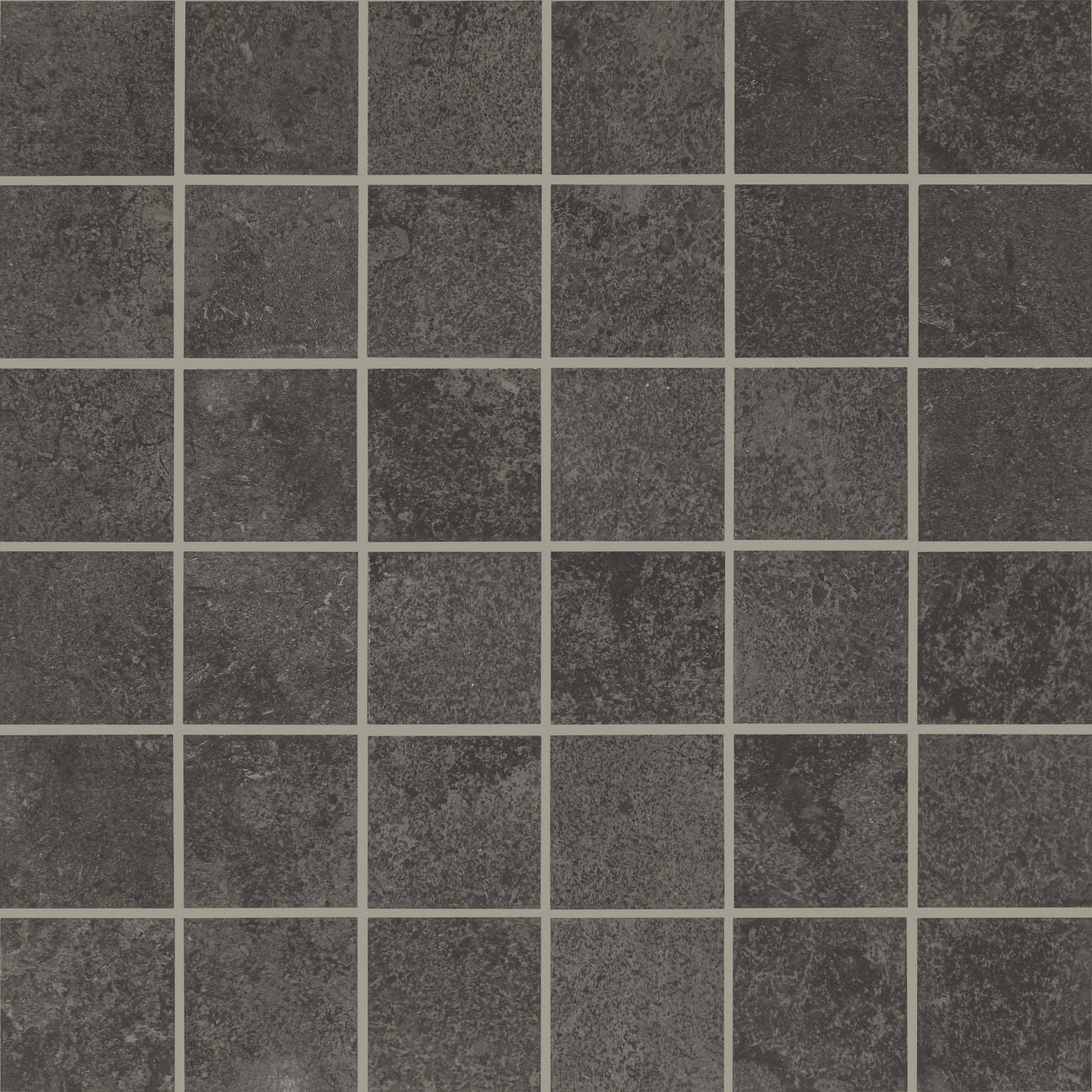 Daltile Haddonstone 2" x 2" Straight Joint Stepwise Mosaic 12" x 12" Matte Velvet