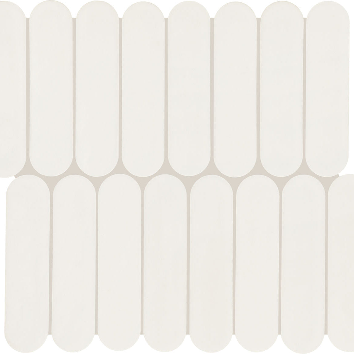 Daltile Artefino Element 5.5" x 6" Capsule Mosaic 13" x 12" White