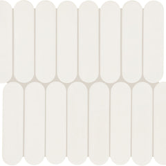 Daltile Artefino Element 5.5" x 6" Capsule Mosaic 13" x 12" White
